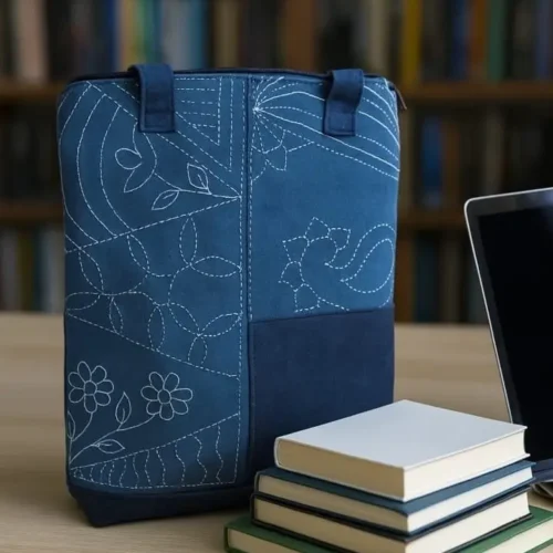 Indigo Art Handcrafted Denim Tote