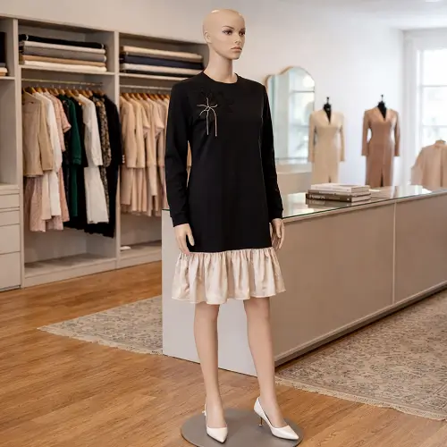 Midnight Bloom Embellished Dress