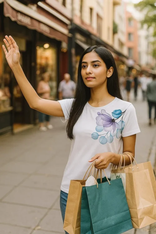 Blossom Breeze Printed T-Shirt