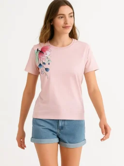 Blossom Breeze Printed T-Shirt